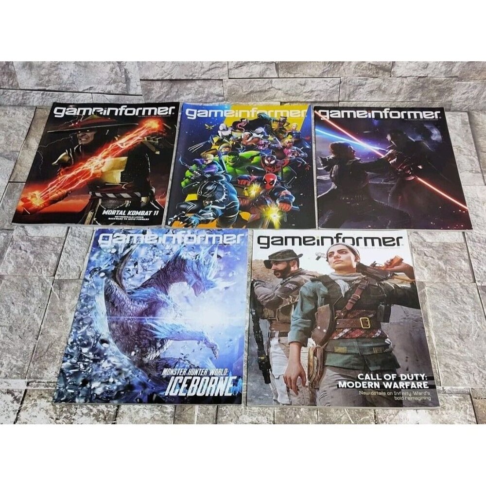 Lot Of 5 Game Informer Magazine Issues 313, 314, 315, 316, 317